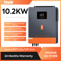 PowMr 10KW 48V Hybrid Solar Inverter MPPT 160A Hybrid Inverter DC to AC Max PV Input 500 VDC For Lead Acid and Lithium Batteries