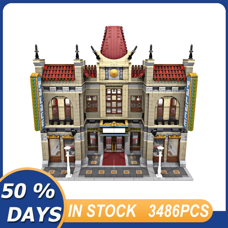 New MOC-10871 Palace Cinema Modular Building Blocks Bricks Diy Puzzle Toy Christmas Gifts For Adults Collection