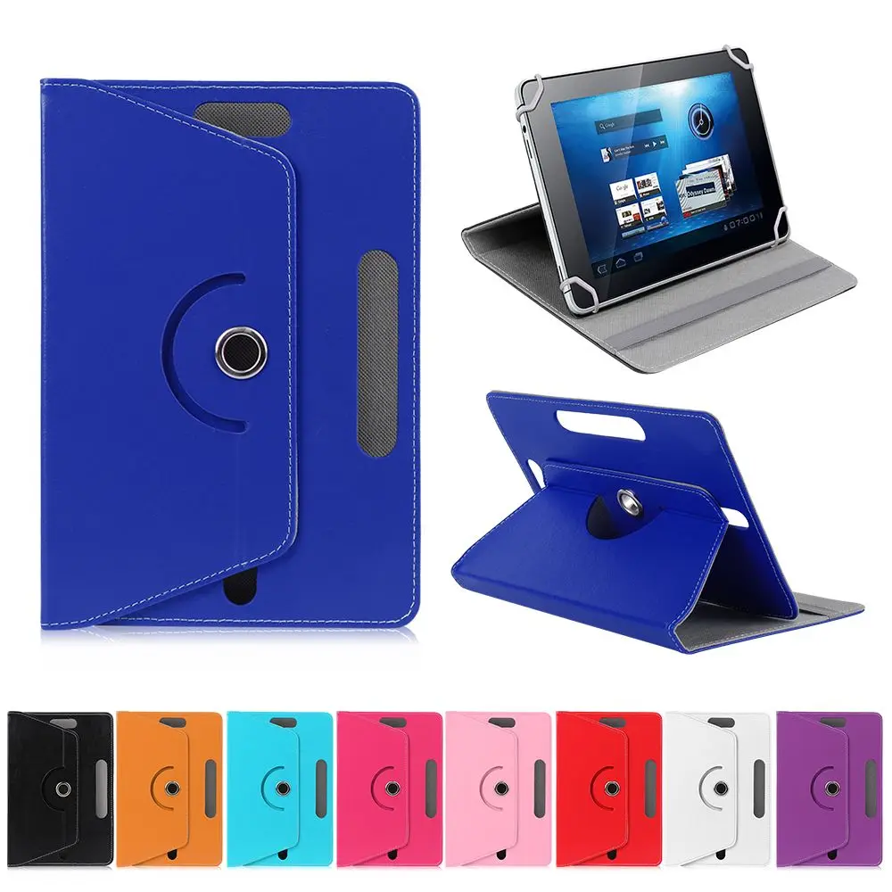 Capa protetora rotativa para tablet, capa universal de couro pu para samsung galaxy tab 7 8 9 10.1 polegadas android tablet pc