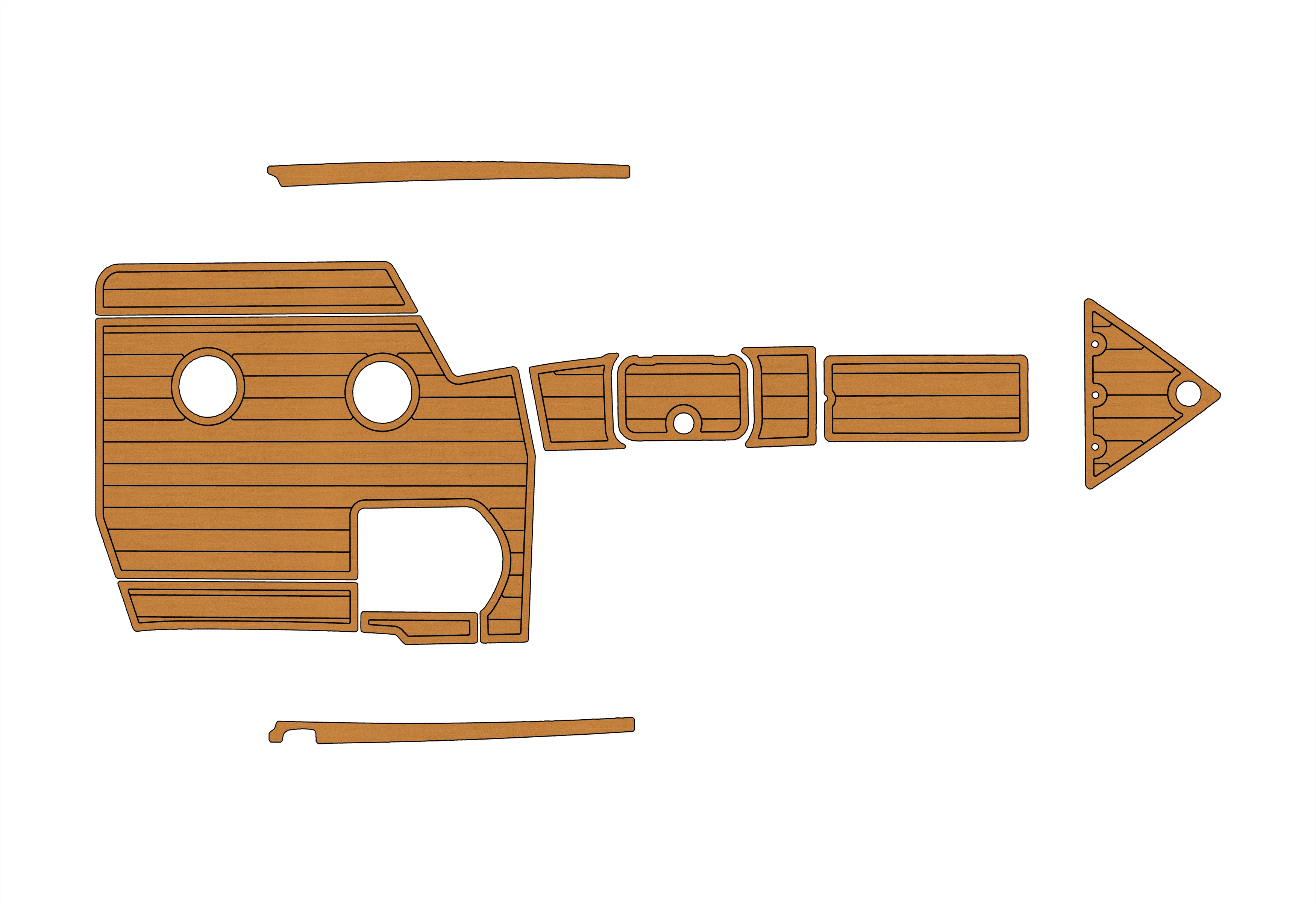 

Нескользящий морской коврик из искусственного тикового дерева из ЭВА, самоклеящийся коврик для яхт-кокпита диаметром 6 мм для террасы на лодке Centurion ELITE V 2006 года, простая установка