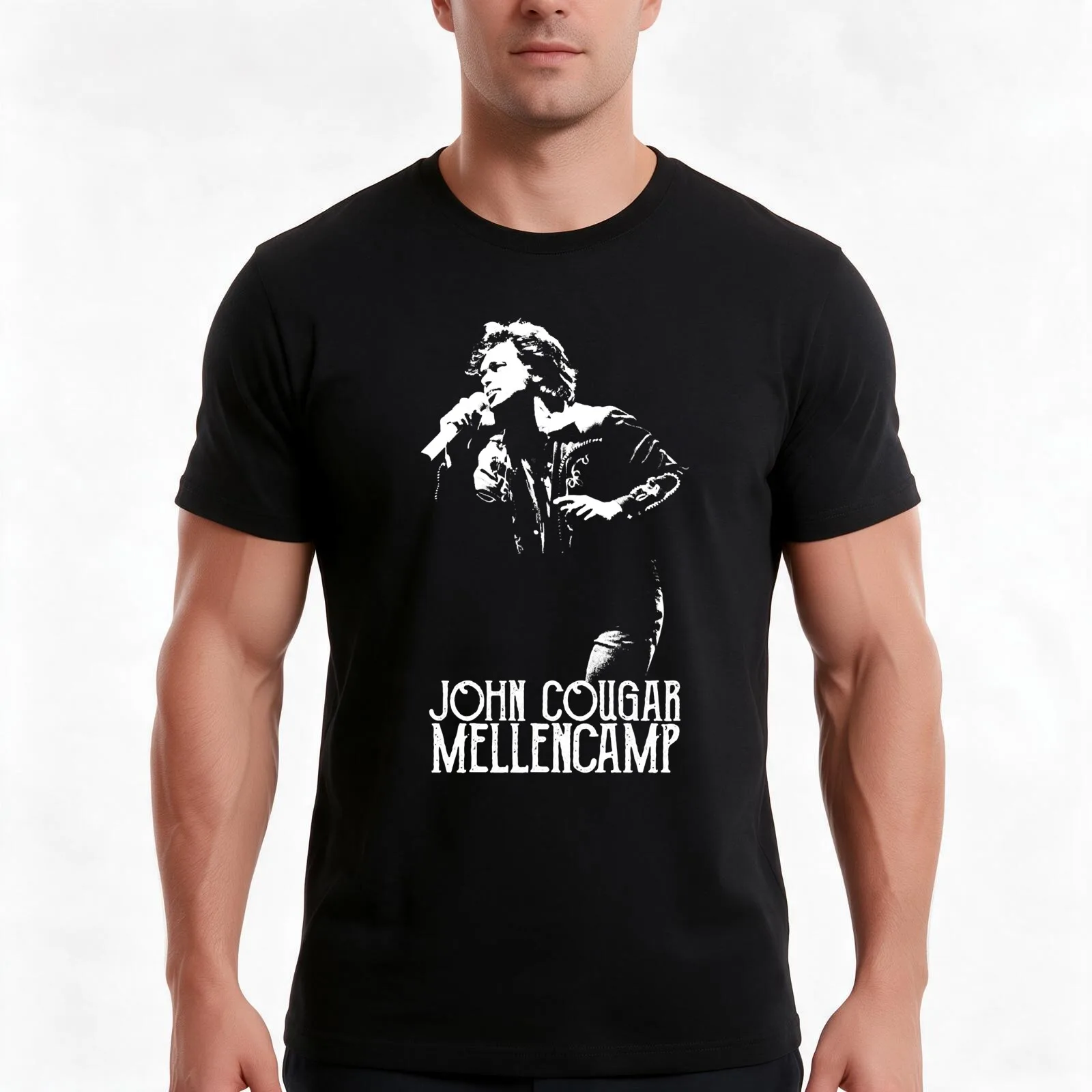 Mens My Favorite John Musician Artist Actor Mellencamp Director Gifts For Men T-Shirt Summer Casual Cotton Tee 100% Cotton
