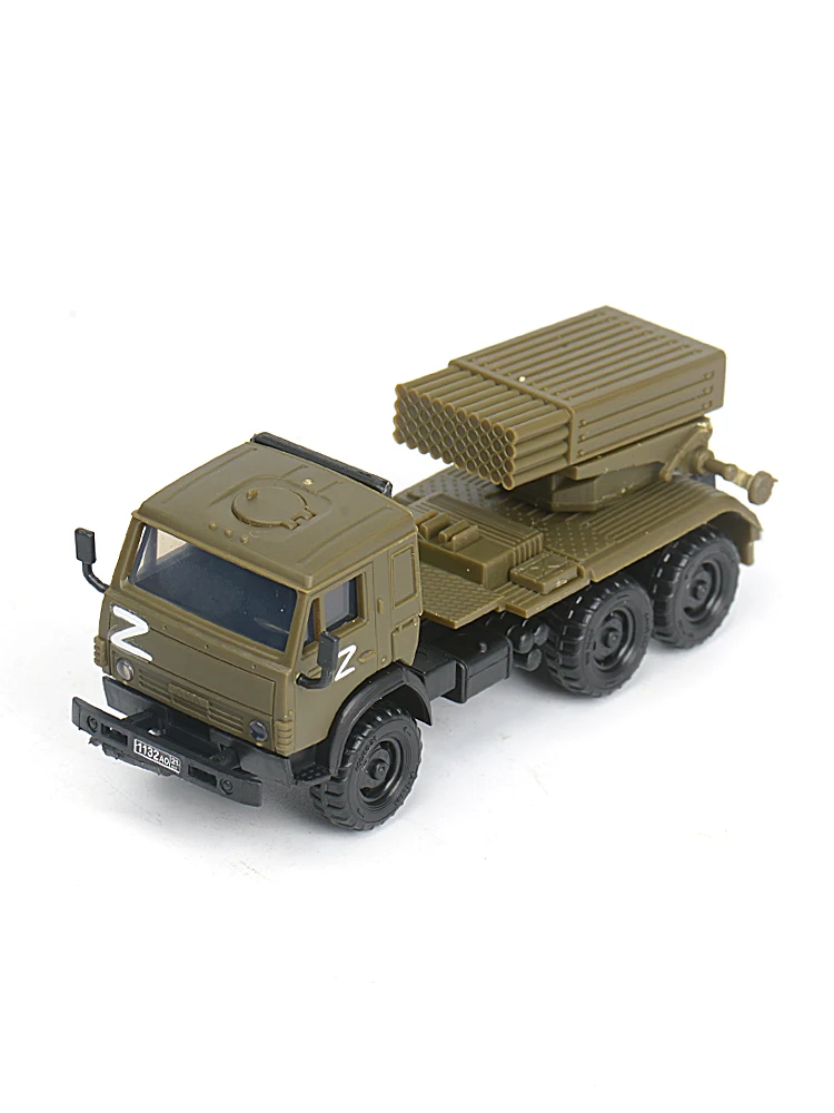 1/72 Russian Kamaz 5350 Hail Rocket Launcher Non Glue Quick Assembly Military Model