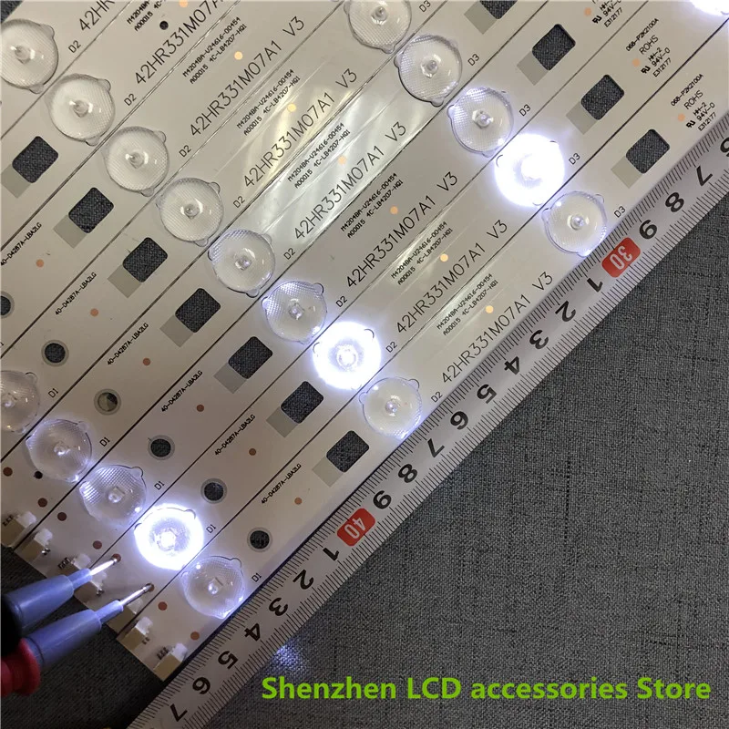 Оригинальная светодиодная лента, 8 шт., для световой панели L42F1600E 40-D4287A-LBA2 42HR331M07A1 4C-LB4207-YH6 4C-LB4207-HQ1 3 В 47 см