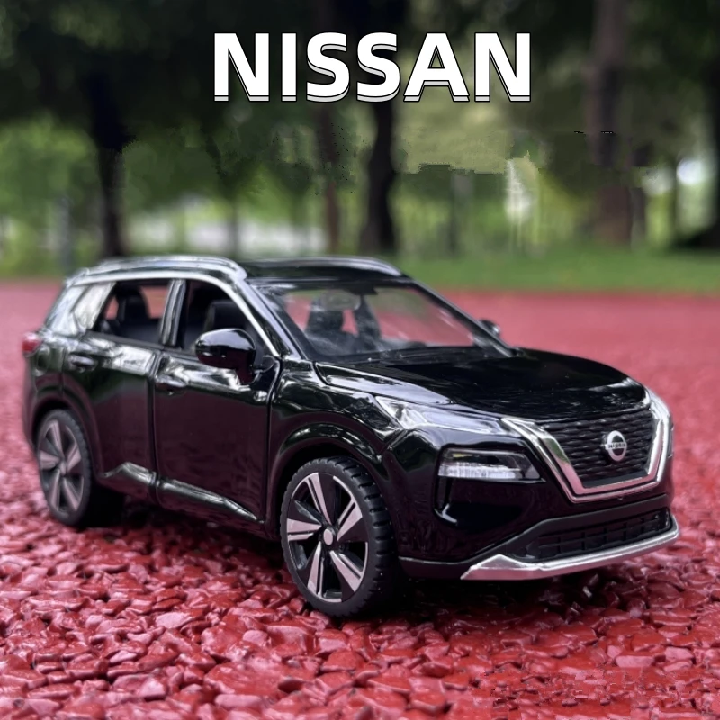 Modèle de voiture en alliage SUV X-TRAIL Nissan 1:32, métal moulé sous pression, véhicules tout-terrain, simulation de modèle de voiture, son et