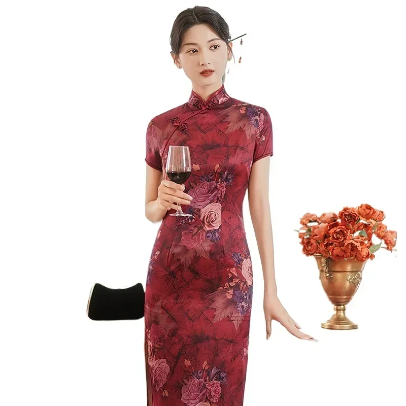 Traditionele Chinese kleding Cheongsams Chinese jurk Qipao Etnische stijl Modekleding Feest Vintage Casual Zomer Elegant - afbeelding 2
