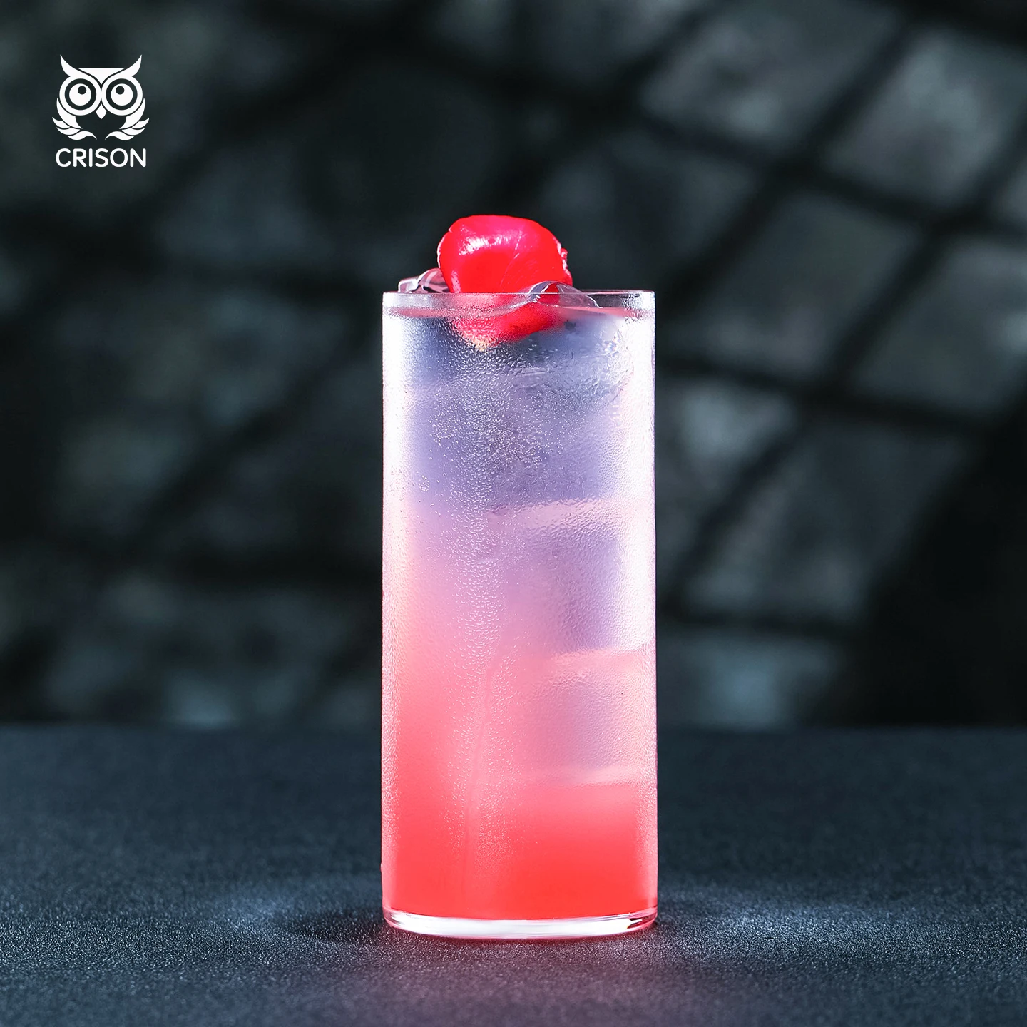 

PRE02 CRISON Japanese style minimalist Colins cup/cocktail glass Household minimalist design water cup, juice cup