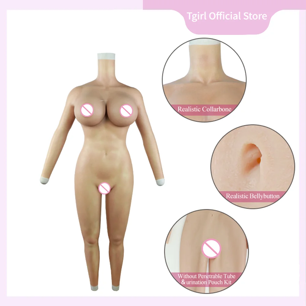 Tgirl Shemale Big Breast Silicone Bodysuit H Cup Fake  Huge Boobs Breast Forms for Crossdressers Travestismo Drag Queen Sissy