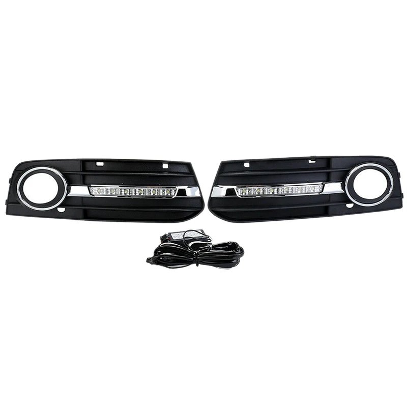 

Grill Light Front Daytime Running Light Fog Light Cover Grille for Audi A4 A4L B8 2009-2012 8KD80768201C