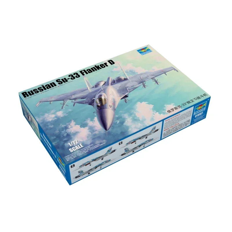 Trumpeter Plastic geassembleerde vliegtuigmodelset 01667 Russische Su-33 Flanker D Fighter schaal 1/72