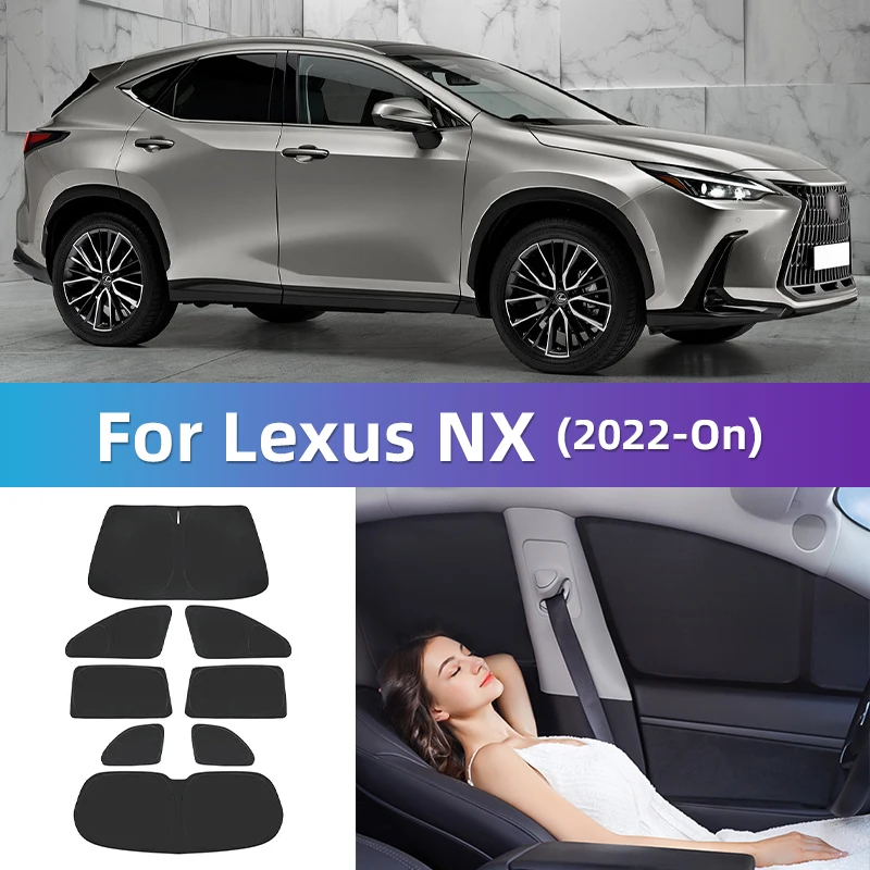 Для Lexus NX 2022 2023 2024 350H NX350H на заказ, полное покрытие, солнцезащитный козырек на окно автомобиля, штора для конфиденциальности, для путешествий, кемпинга, легкий