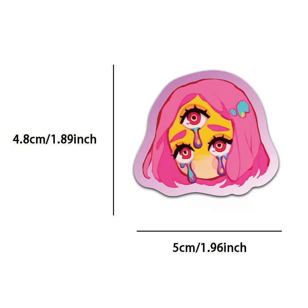 50PCS Cartoon Abstract Fun Creative Graffiti Stickers Scrapbook Phone Guitar Skateboard Water Cups Bicycle Decoration Stickers