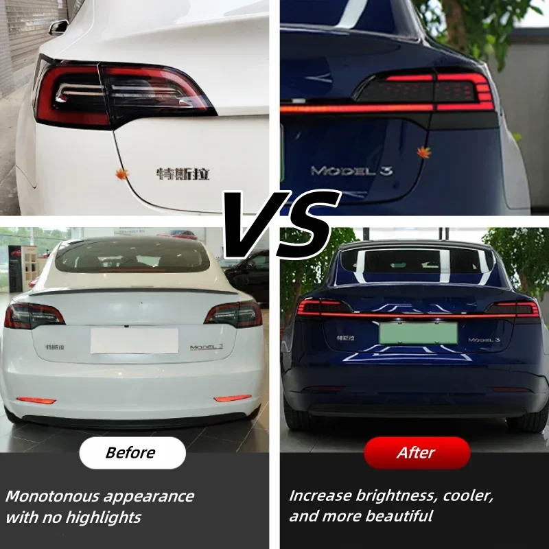 Car taillights suitable for Tesla Model 3 upgraded all-new integrated taillights