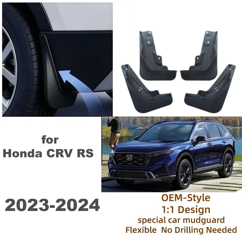 Mudguards for Honda CRV CR-V RS EX EX-L Hybrid 2023 2024 Wheel Exterior Part Mudflaps Fender Flares Flap Splash Mud Accessories