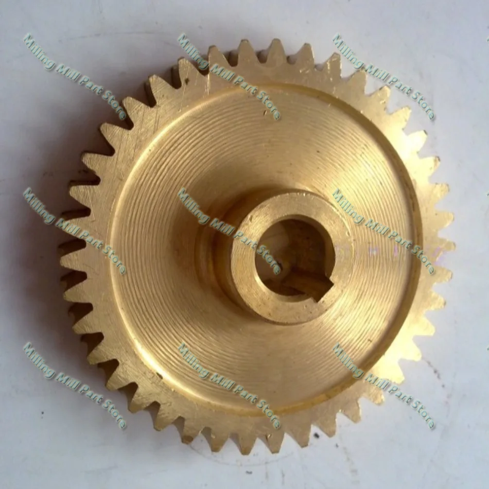 Copper Worm Gear for Nantong X6325 X6330A X5330A Universal Rocker Arm Milling Machine Cutting Edge Feed Z=40,Φ86，inner Bore 15