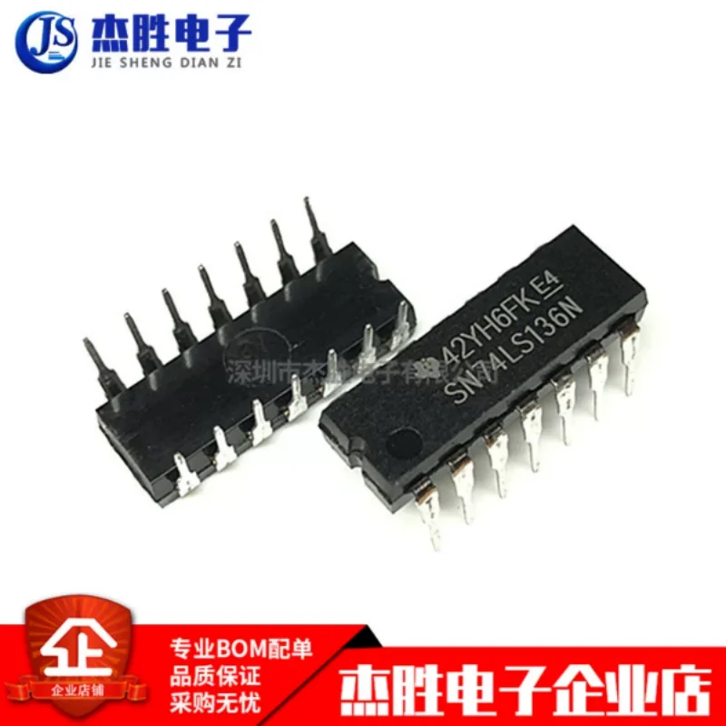 Brand new original SN74LS136N 74LS136N 74LS136 direct insertion DIP-14 gate/inverter