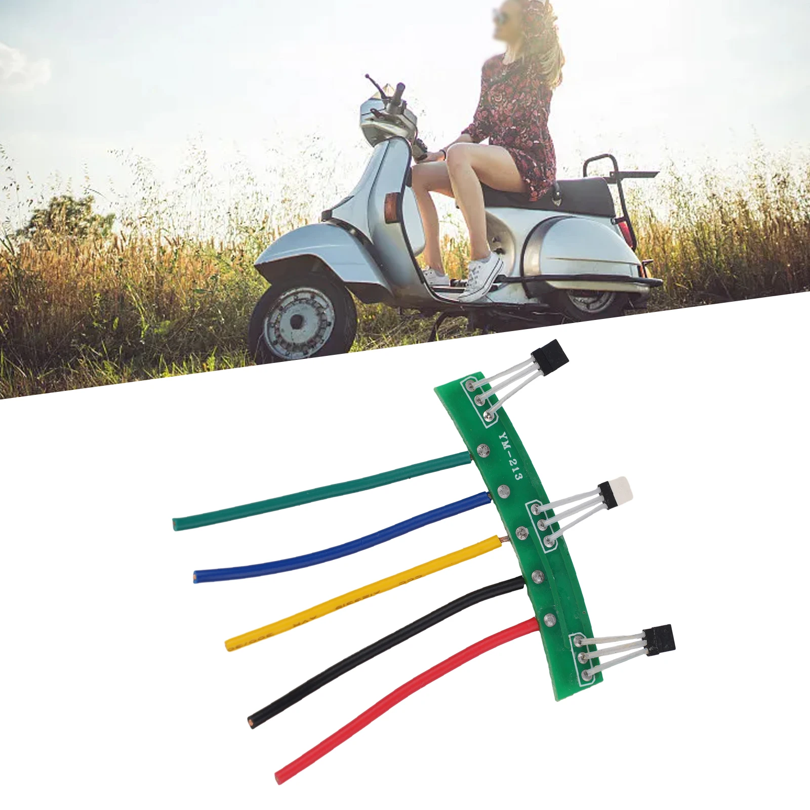 1pc Ebike Electric Scooter Hall Sensor 3147 41F 213 PCB Board Cable For Brushless Motor Electric Vehicles Within 1000W