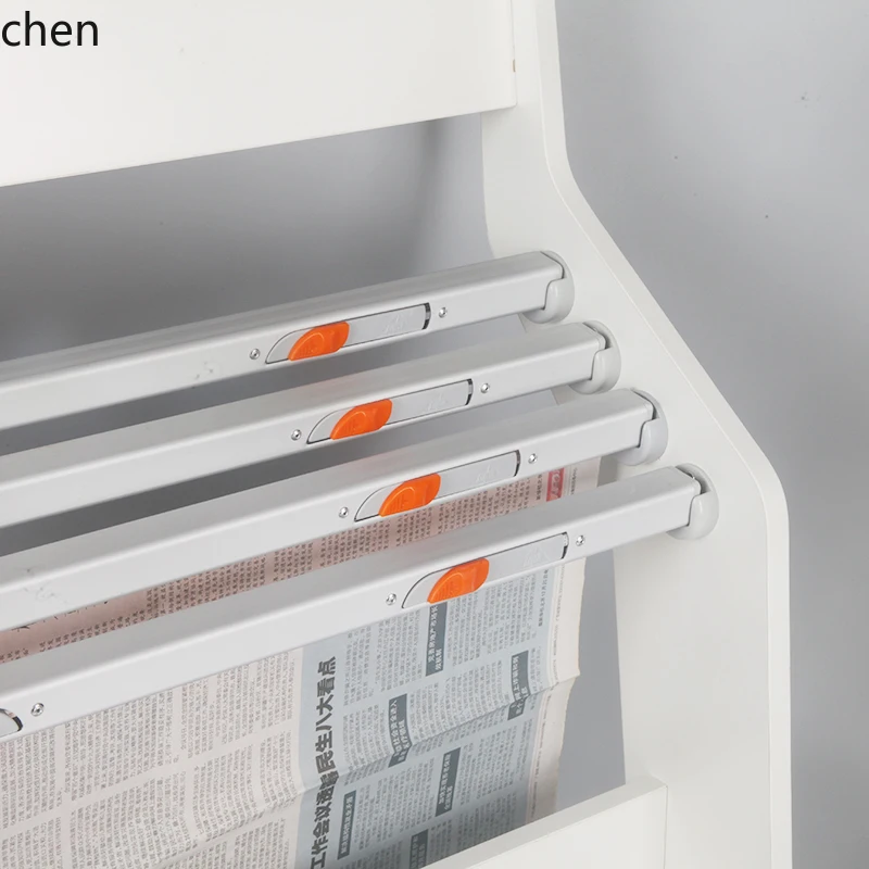 CZ Office Newspaper Rack Wooden Book Rack Magazine Floor-standing Newspaper Storage Rack