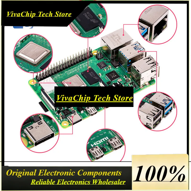 VoFSRaspberry Pi 4 Model B 1GB 2GB 4GB 8GB RAM Completely Upgraded Raspberry Pi 4B