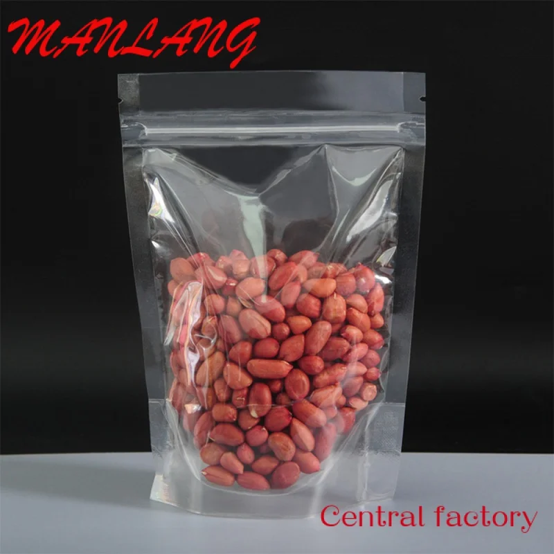 Custom  Eco Friendly Corn Starch Zip lock Stand Up Food Packaging % Compostable Biodegradable Plastic Soya Bean Pouch Bag