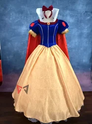 Top Quality Snow Princess Cosplay Costume Dress Cloak For Halloween Dress Adult Women Custom Made