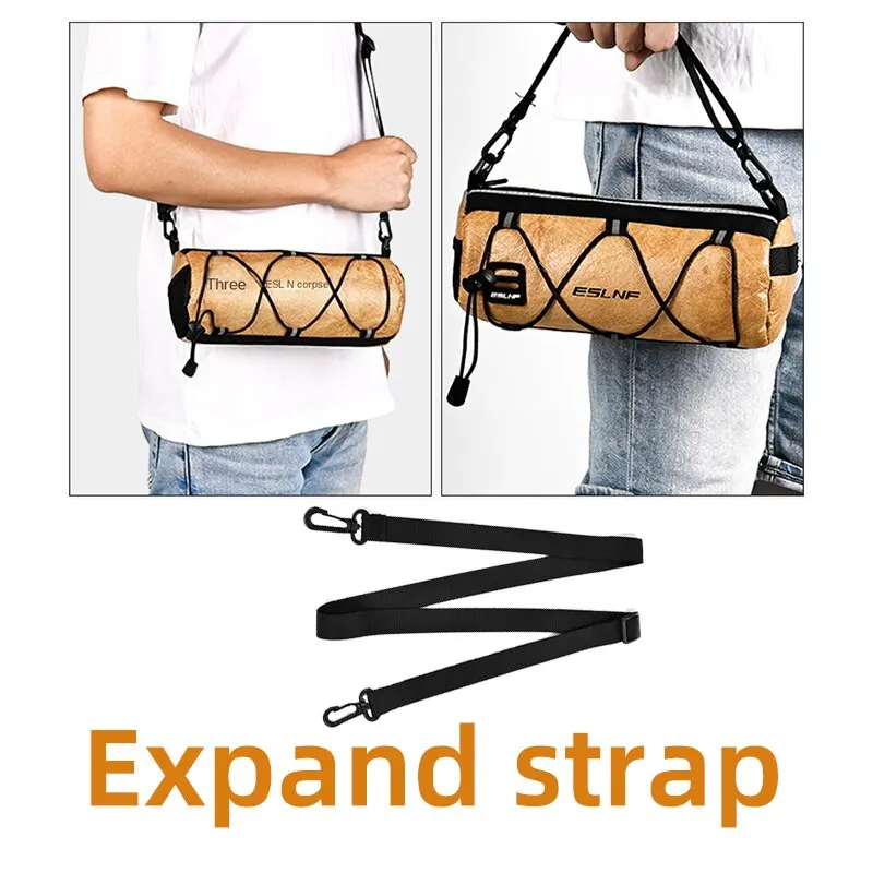 ESLNF Bike Bag Portable Handlebar Pannier Multi-purpose Large Capacity Backpack MTB Road Cycling Frame Tube Bag Elastic Band