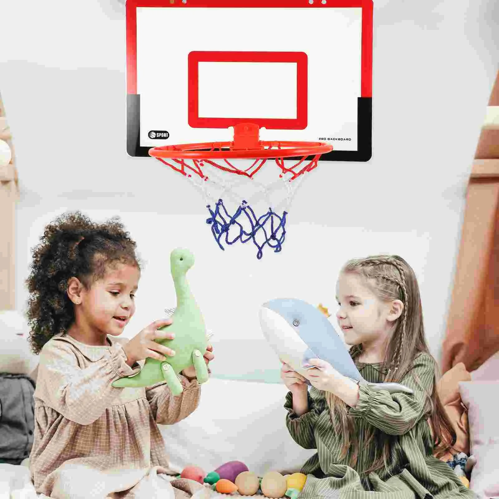 1 Set of Wall Basketball Stand Hanging Frame Children Basketball Toy children's basketball frame kids basketball stand