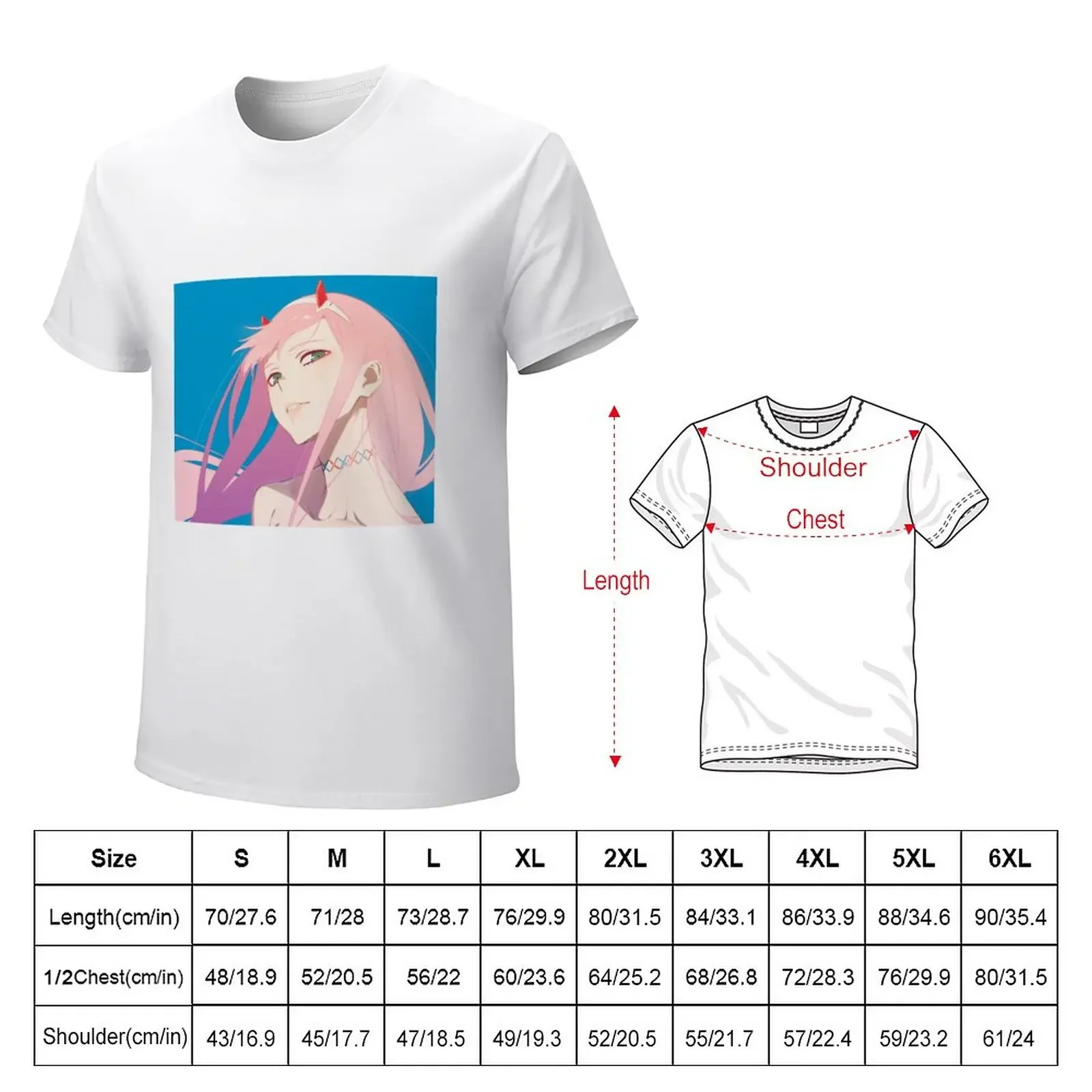 Darling in the FRANXX - Zero Two T-Shirt sports fans for a boy vintage clothes fruit of the loom mens t shirts