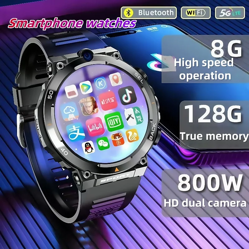 

H10 Smart Watch4GNet Global WIFI with Multifunctional Sports Round Screen Smartwatch NFC Positioning for Fitness Tracker