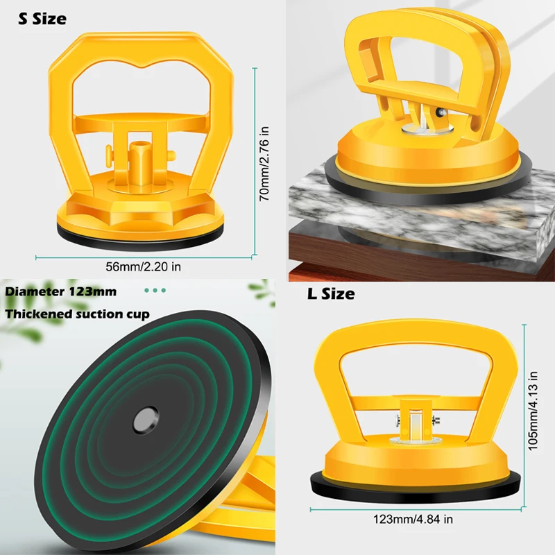 Imagem -05 - Integrado Teto Sucção Cup Grupo Alumínio Botão Plate Vidro Adsorber Remoção de Tela Ferramenta de Instalação