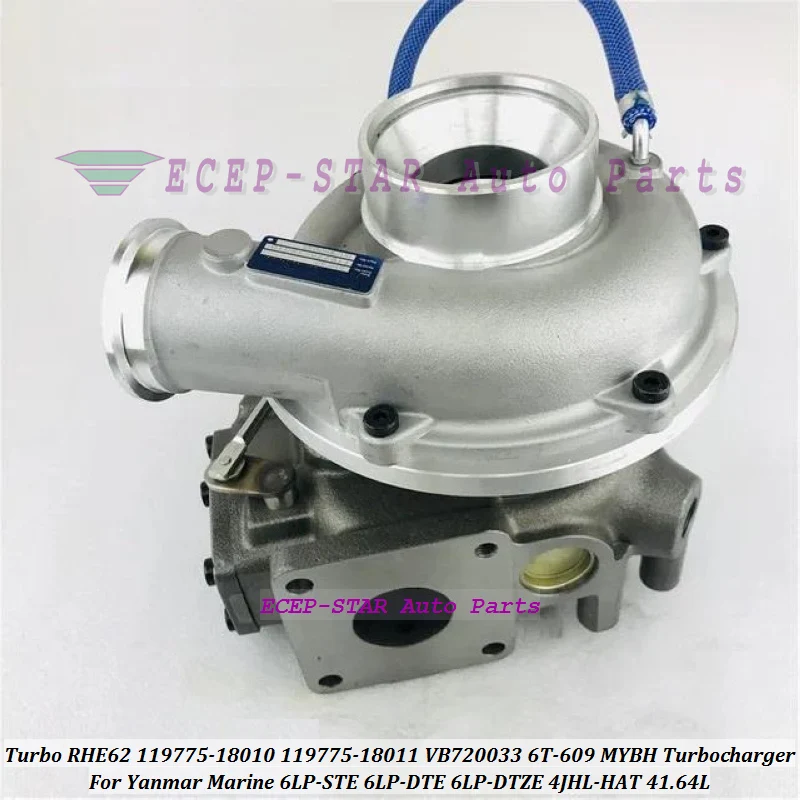 

Turbo RHE62 119775-18010 VD18008 119775-18011 VB720033 6T-609 MYBH для Yanmar Marine 6LP-STE 6LP-DTE 6LP-DTZE 4JHL-HAT 41.64L