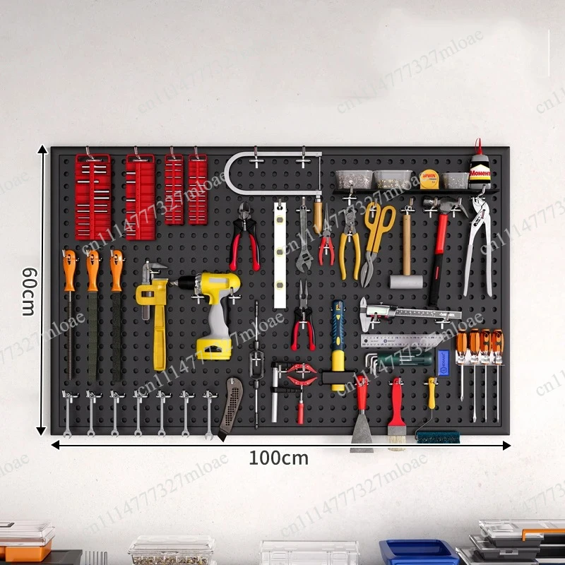 Multifunctional hanging board Storage rack Wall rack Wrought iron Stainless steel Punching hardware tool Wall orifice plate