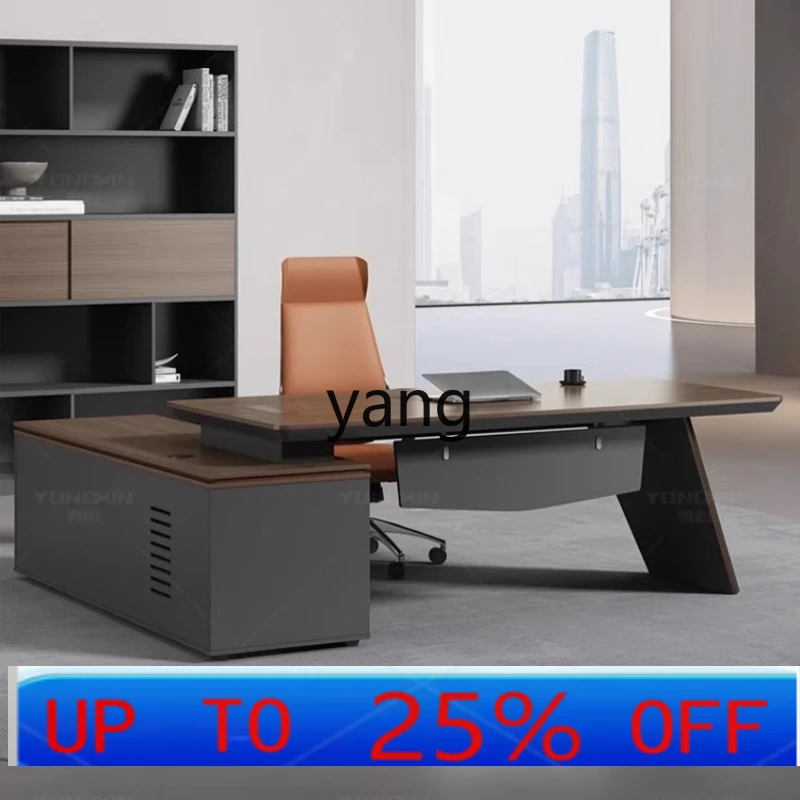 LH desk simple modern table and chair combination manager supervisor desk