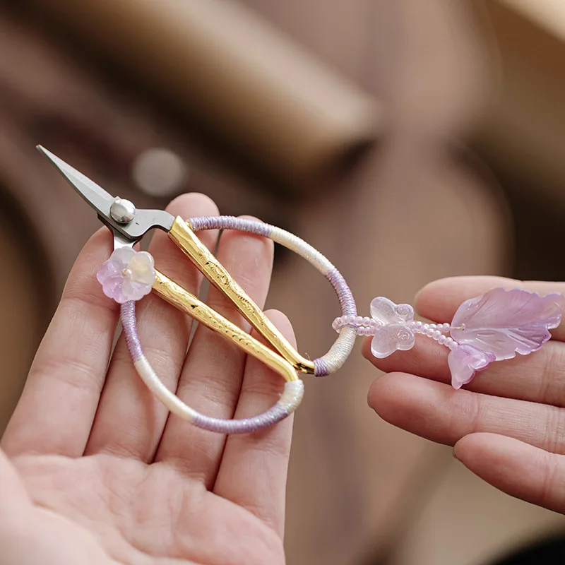 

Ножницы для чая Longfeng, специальные маленькие ножницы в пакетиках, аксессуары для китайского чайного сервиза в стиле ретро, чайное искусство дзен, бытовой ретро-нож