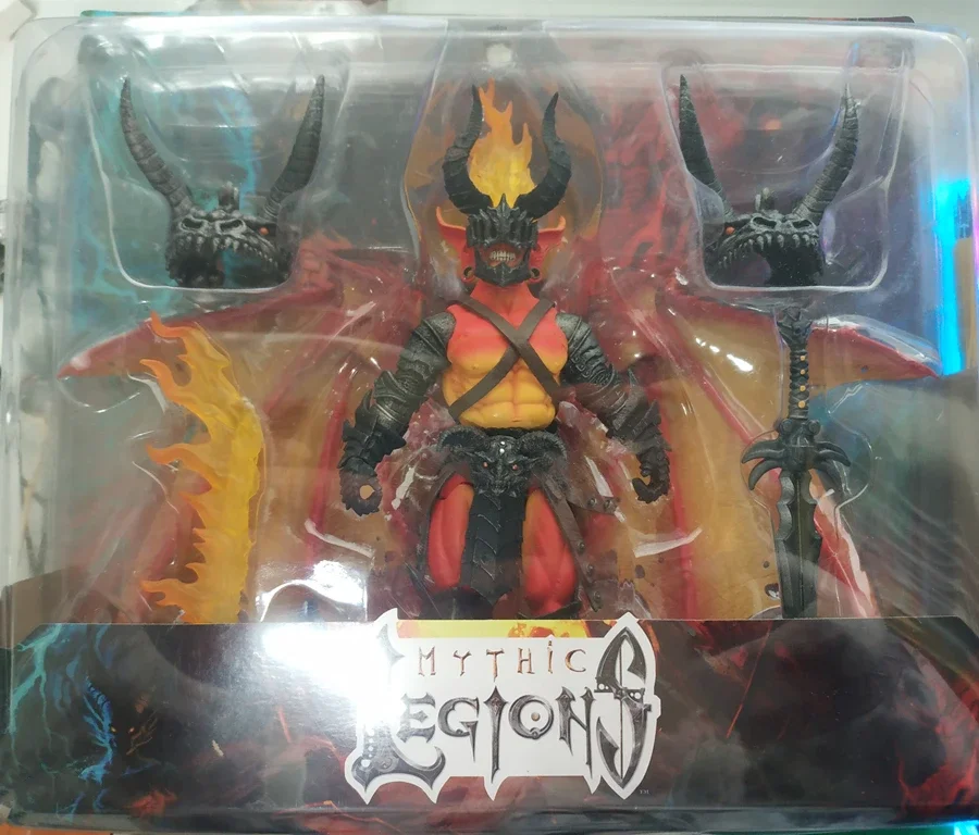 Vier Ruiters Mythisch Legioen 7-inch Poseable Action Figure Inferno Demon met Vleugels Hell Base Scene Decor DIY Accessoires