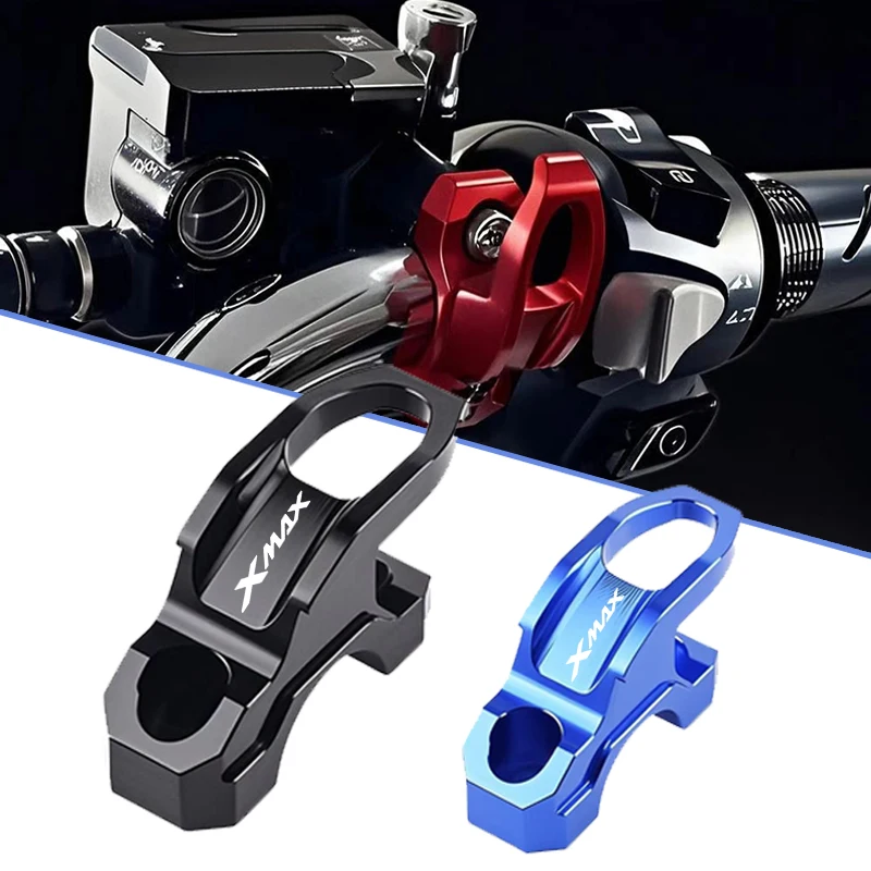 For Yamaha Xmax 125 250 300 350 400 Xmax250 Xmax30 Motorcycle Accessories CNC Aluminum Helmet Hook Holder Clamp Bracket Cylinder