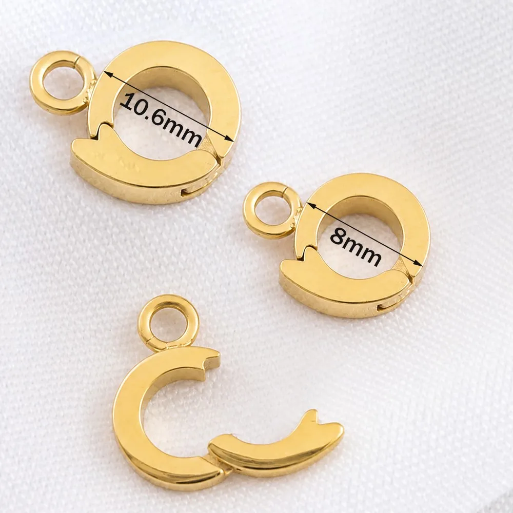 1pc 2pcs Stainless Steel Bails For Pendant Necklace Enhancer Pendant Holder For Jewelry DIY Bracelet Necklace Making Findings