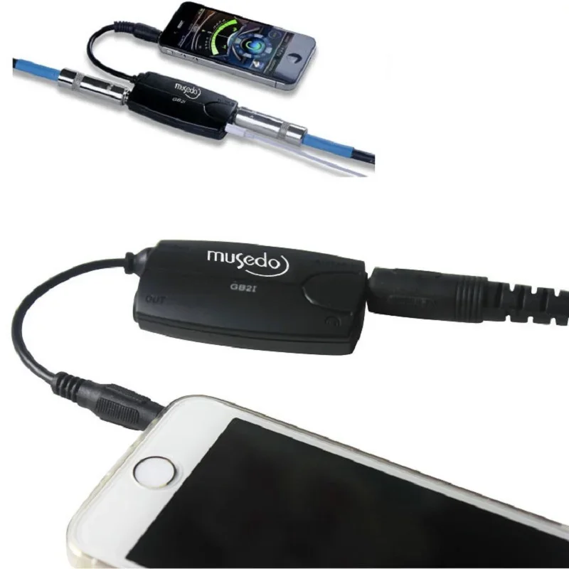 Musedo GB2i Guitar Link Audio Interface System AMP Amplifier Guitar Effects Pedal Convertor Adapter Cable Jack for IPhone IPad