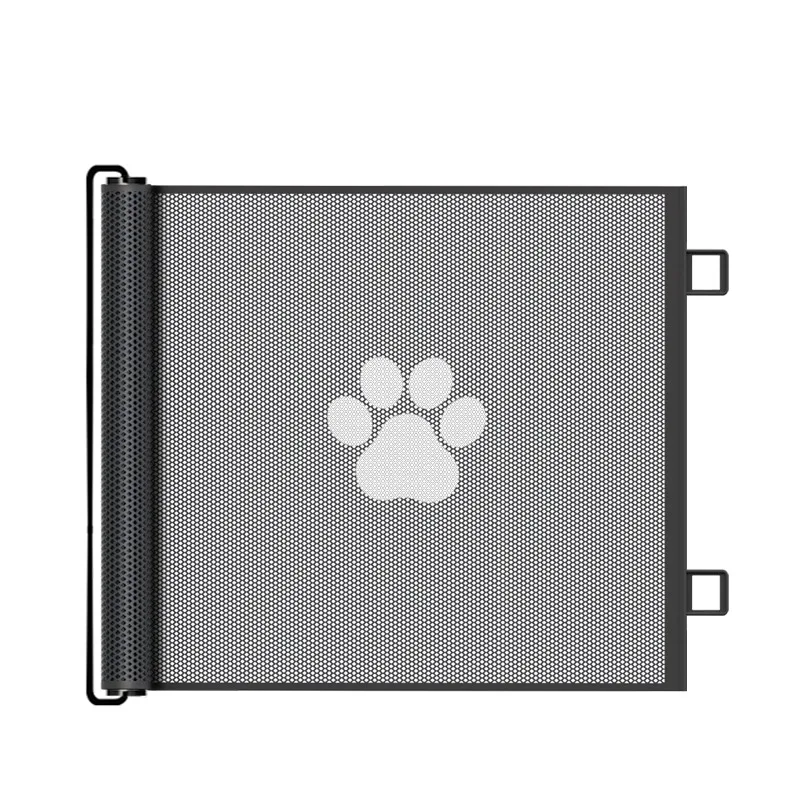 Retractable Pet Gate - Durable Matte Finish Expandable Design No Assembly Required for Cats & Dogs Ideal for Hallways