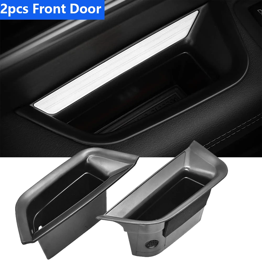 

2PCS Front Door Handle Storage Box for Cadillac XT5 2022 2021 2020 2019 2018 2017 2016 Storing Small items for Mobile Phones