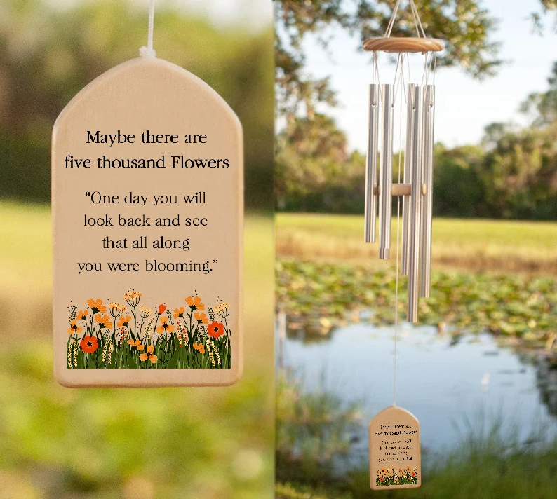 

Memorial Wind Chimes Sympathy Loss of Loved One Prime Grief Gifts Soothing Tones Bereavement Personalized Print Dropshipping