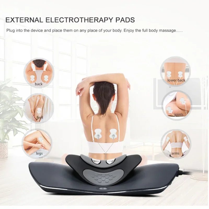 Multi Functional Cervical Traction Device Neck Massage Pillow Shiatsu Massager Electric Cervical Pillow Massager Pain Relief