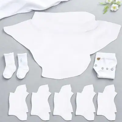 

6Pcs Bear T Shirt Clothes Set for Soft Washable Cotton Material Creative Play Dress Up Costume Compact Lovely Decor Item