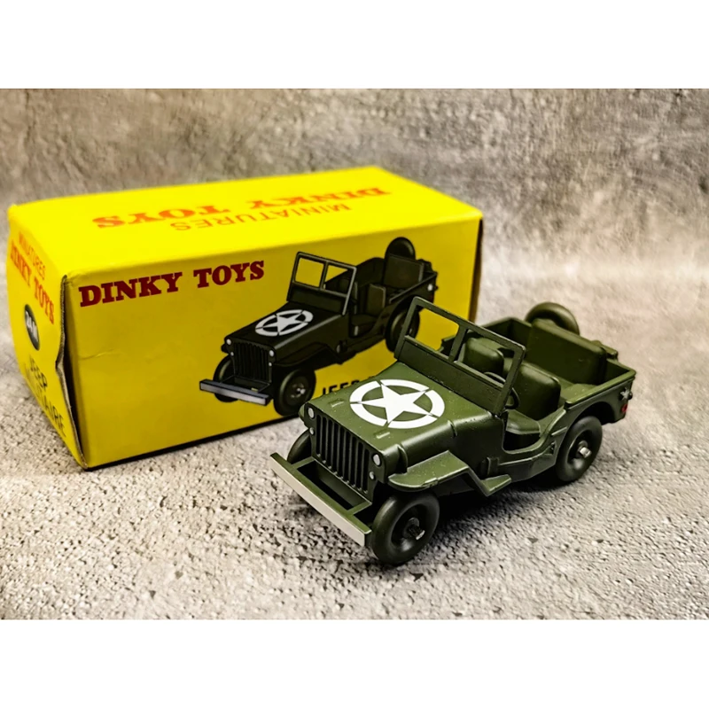 

Литой под давлением DINKY, масштаб 1:43, MILITAIRE Willis, внедорожный автомобиль, модель из сплава, готовая коллекция моделирования, украшение, подарок, игрушки, дисплей