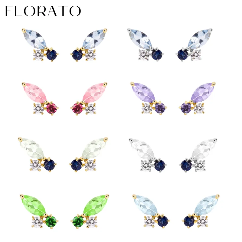 

925 Sterling Silver Ear Needle Insect Bee Zircon Earrings for Women Fashion Crystal Luxury Accessories Wedding aretes Jewelry