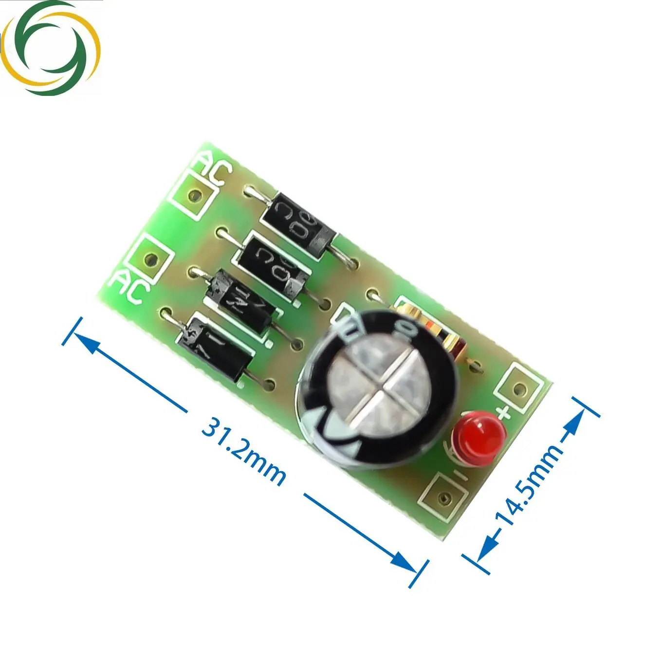 Modulo di conversione alimentazione da ca a cc 1 n4007 filtro raddrizzatore a ponte completo convertitore 12V 1A AC DC