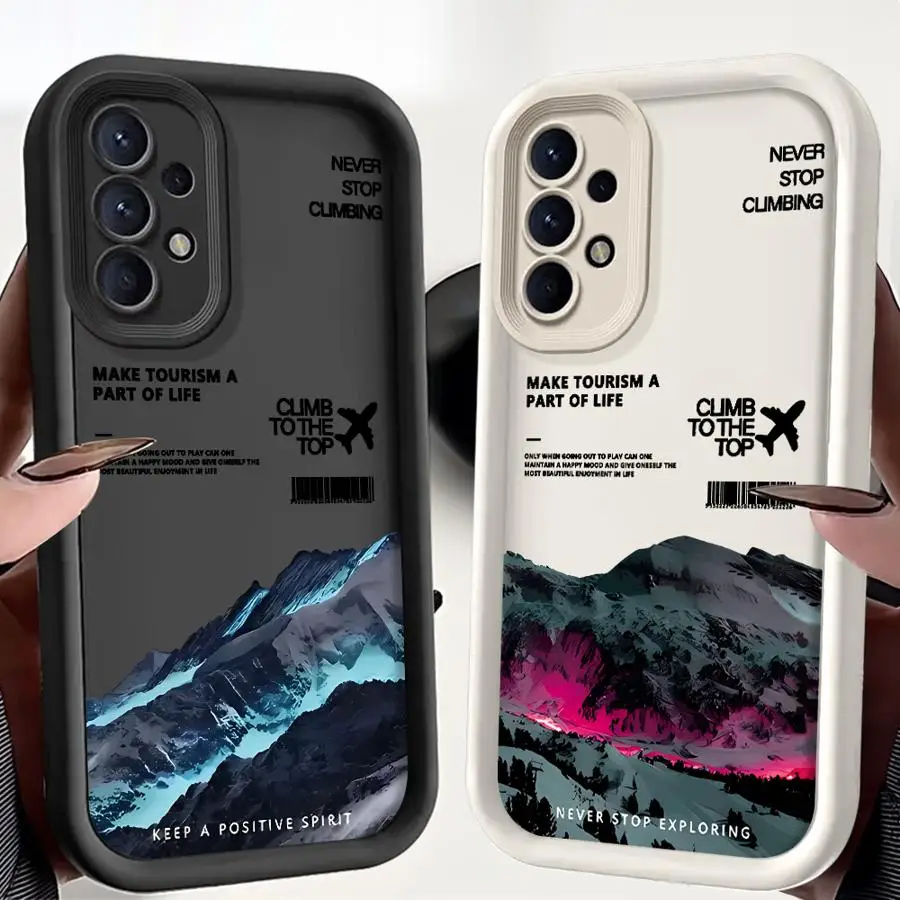 

Snow Mountain Sunset Case for Samsung Galaxy A26 A32 A53 A54 A12 A13 A56 A35 A36 A51 A73 A23 A34 A15 A16 Phone Cover A71 A72