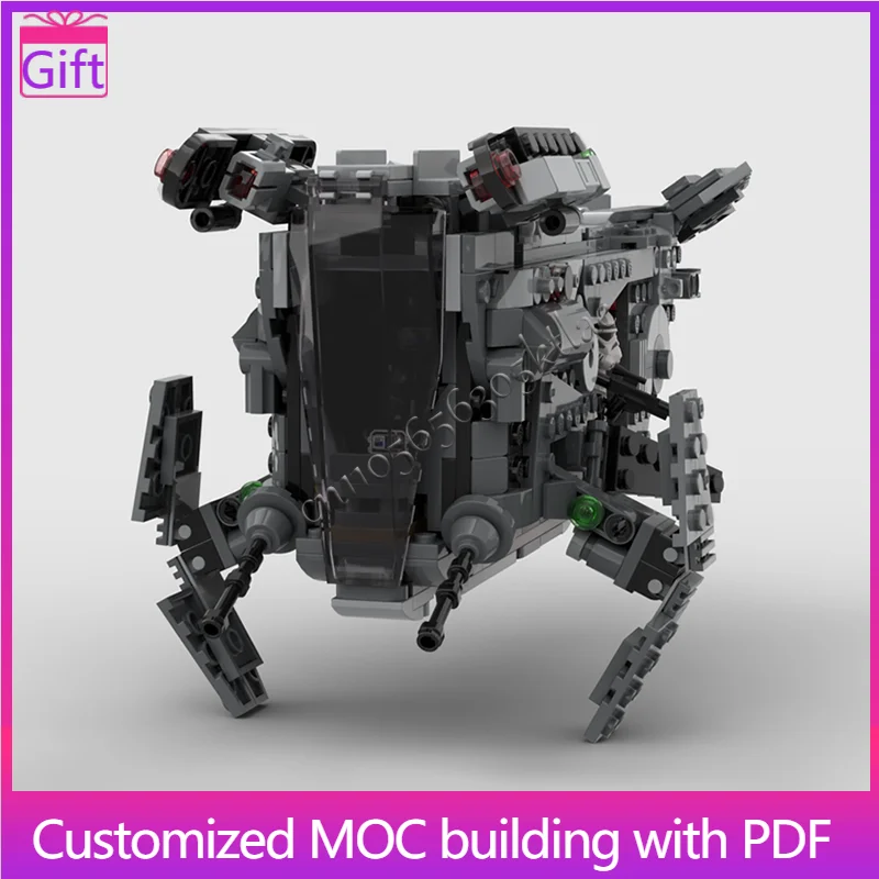 

665 Parts MOC Patrol Gunboat Building Blocks Set Exquisite Vessel Model Bricks Series Display Assembly Toys For Children Gifts