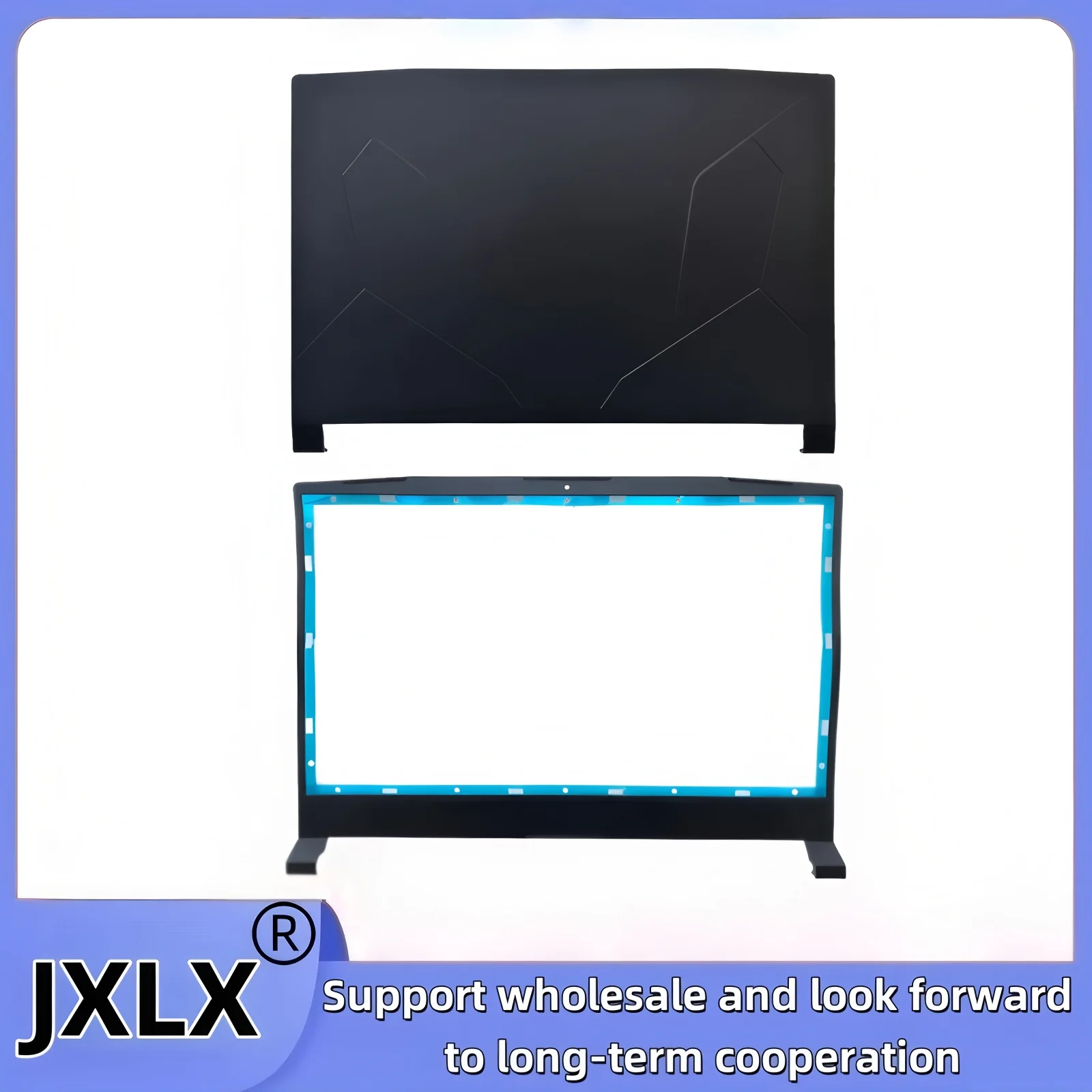 JXLX ®   Nouveau pour MSI Bravo 15 MS-158K ordinateur portable LCD couverture arrière boîtier supérieur/lunette LCD couvercle de lunette avant/couvercle repose-paume/couvercle de Base inférieur