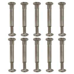 10Pcs M5/M8 Splint Nut Male-Female Snap Rivet Butt Screw Nut Furniture Cabinet Cross Lock Screw Bathroom Widgets