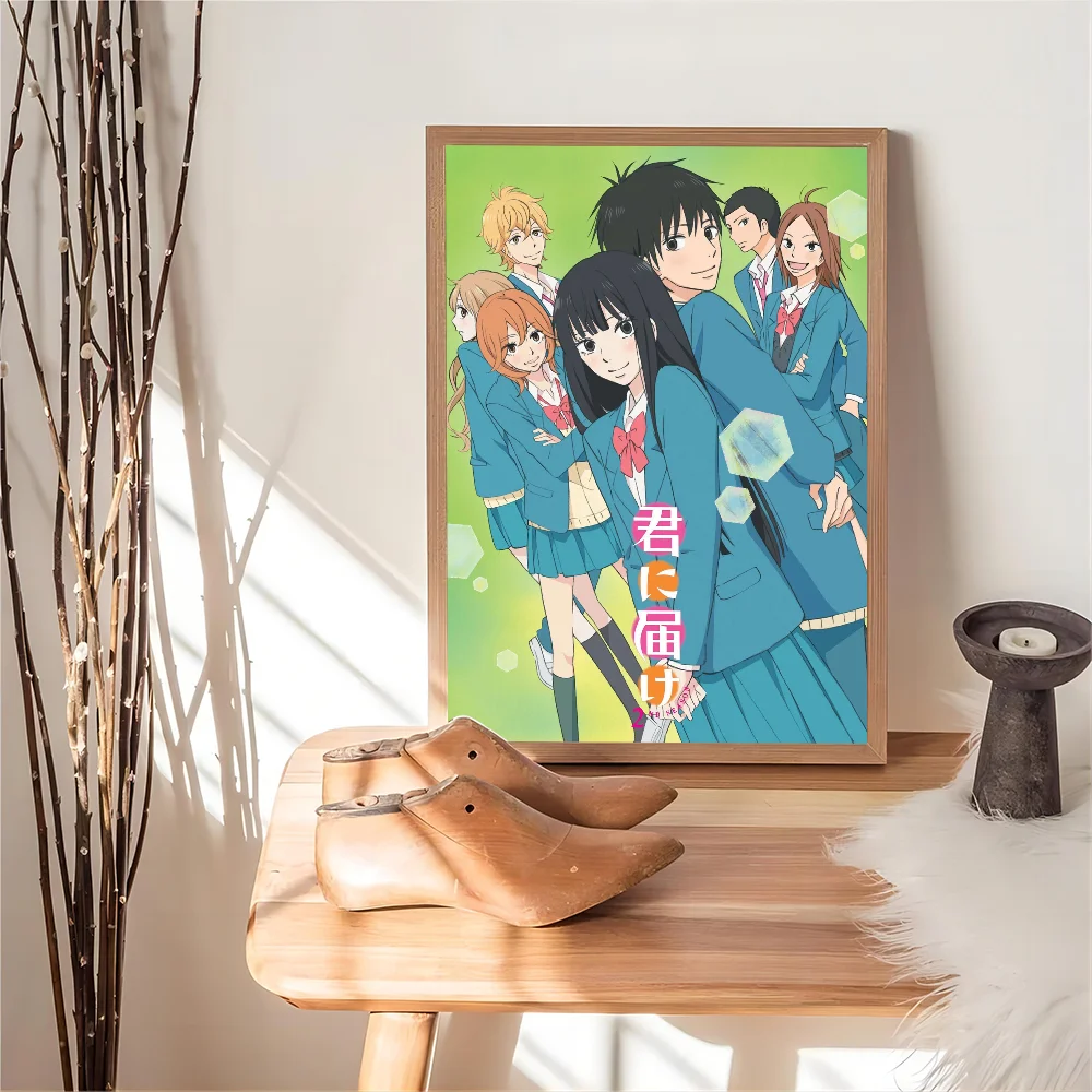 Kimi Ni Todoke Classic Vintage Posters Decoracion Painting Wall Art White Kraft Paper Kawaii Room Decor